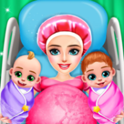 双胞胎妈妈和婴儿护理