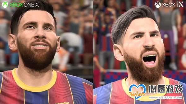 《FIFA 21》次世代与本世代画面对比 球员面部如同真人_wishdown.com