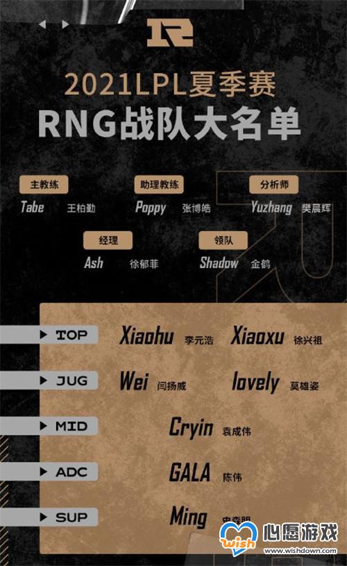RNG公布夏季赛大名单_LOL综合经验_52PK英雄联盟专区_wishdown.com