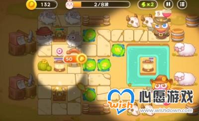 《保卫萝卜4》波仔很忙第四十三关过关方法一览_wishdown.com
